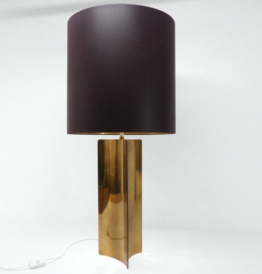 XXL SPACE AGE COSACK LAMP IN FOLDED BRASS