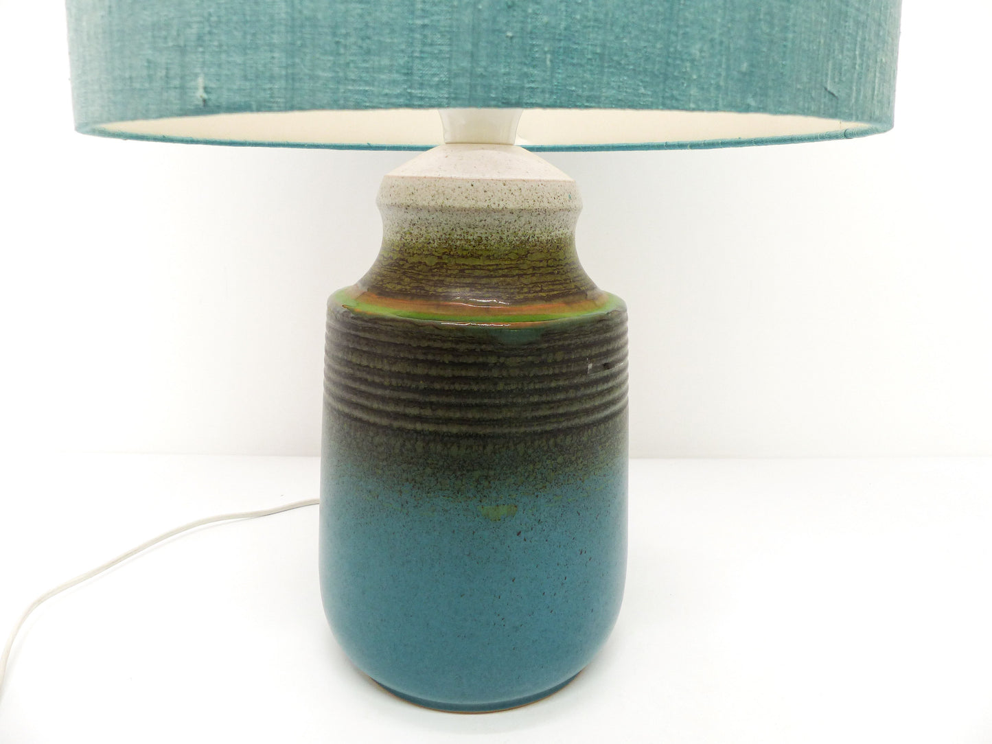 Lampe scandinave en céramique bleue Tilgmans Keramik 1960