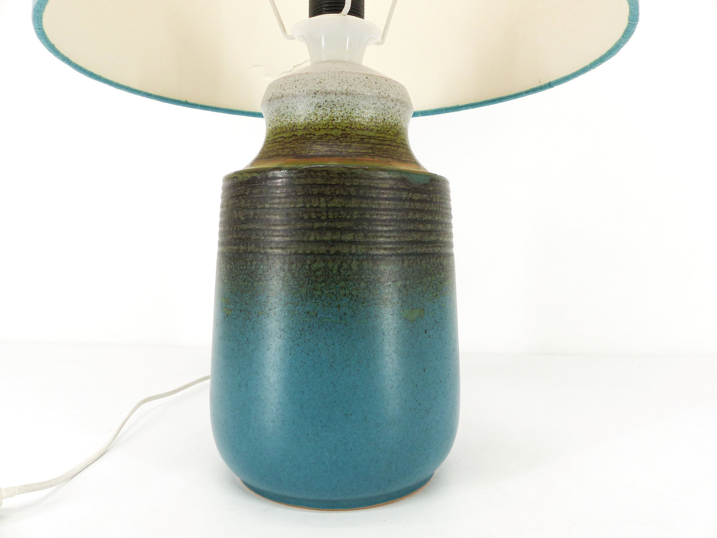 Lampe scandinave en céramique bleue Tilgmans Keramik 1960