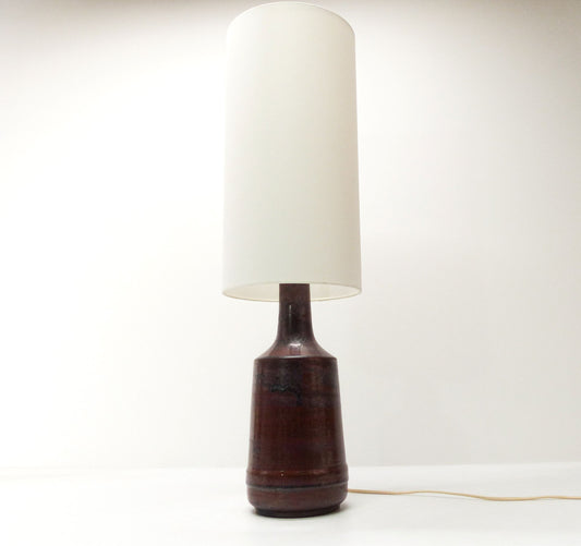 Scandinavian oxblood ceramic lamp Désirée Stentoj 1970