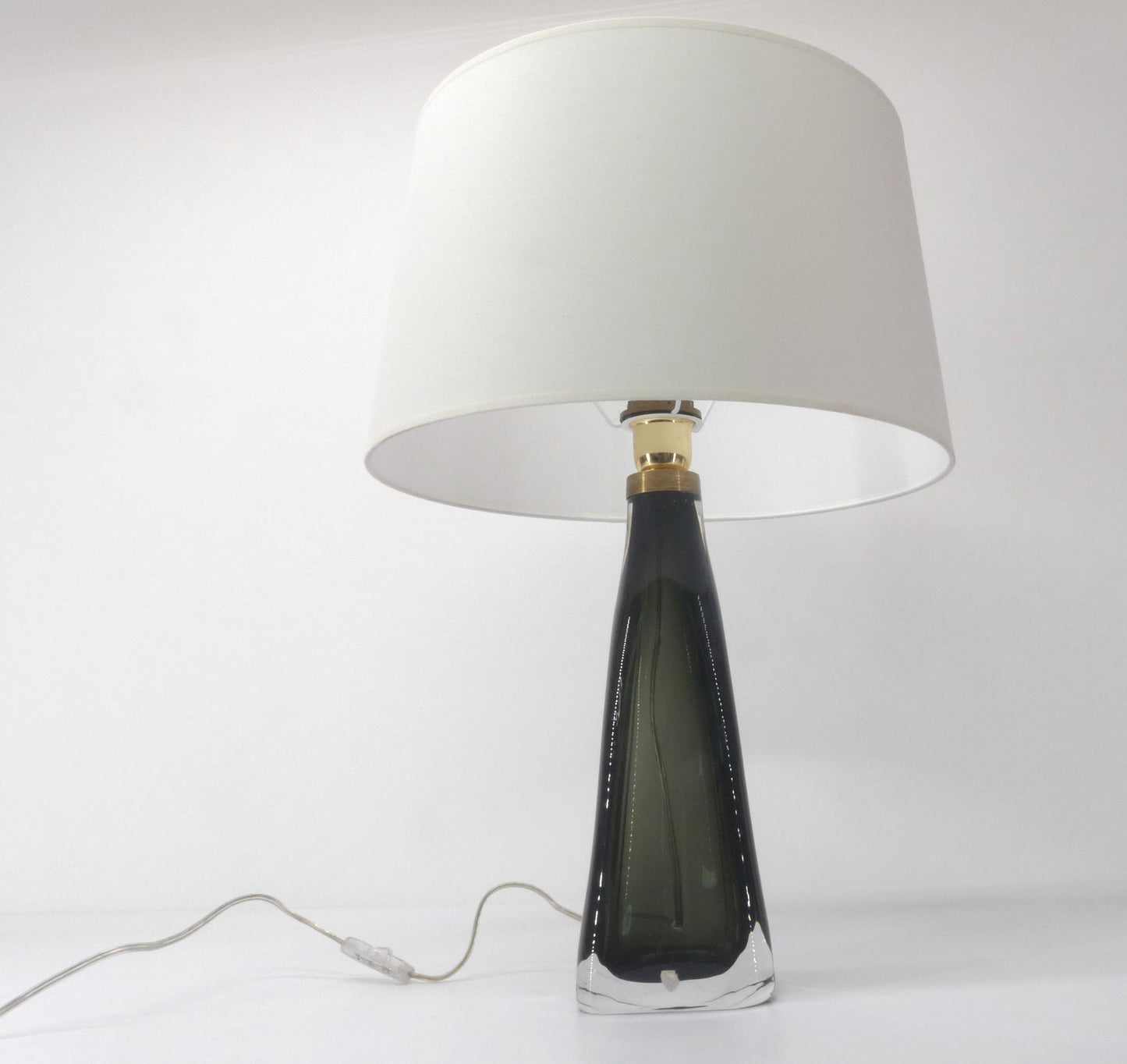 LAMPE SCANDINAVE XL EN VERRE CARL FAGERLUND POUR ORREFORS 1960