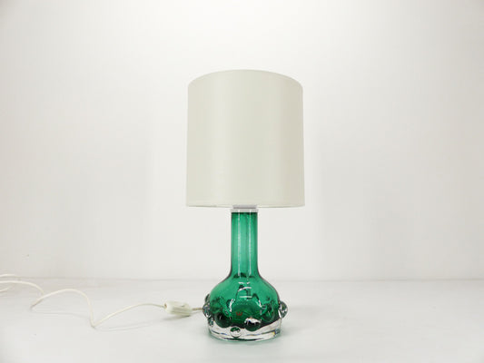 Lampe scandinave verte en verre Kosta Hans-Owe Sandeberg Suède 1960