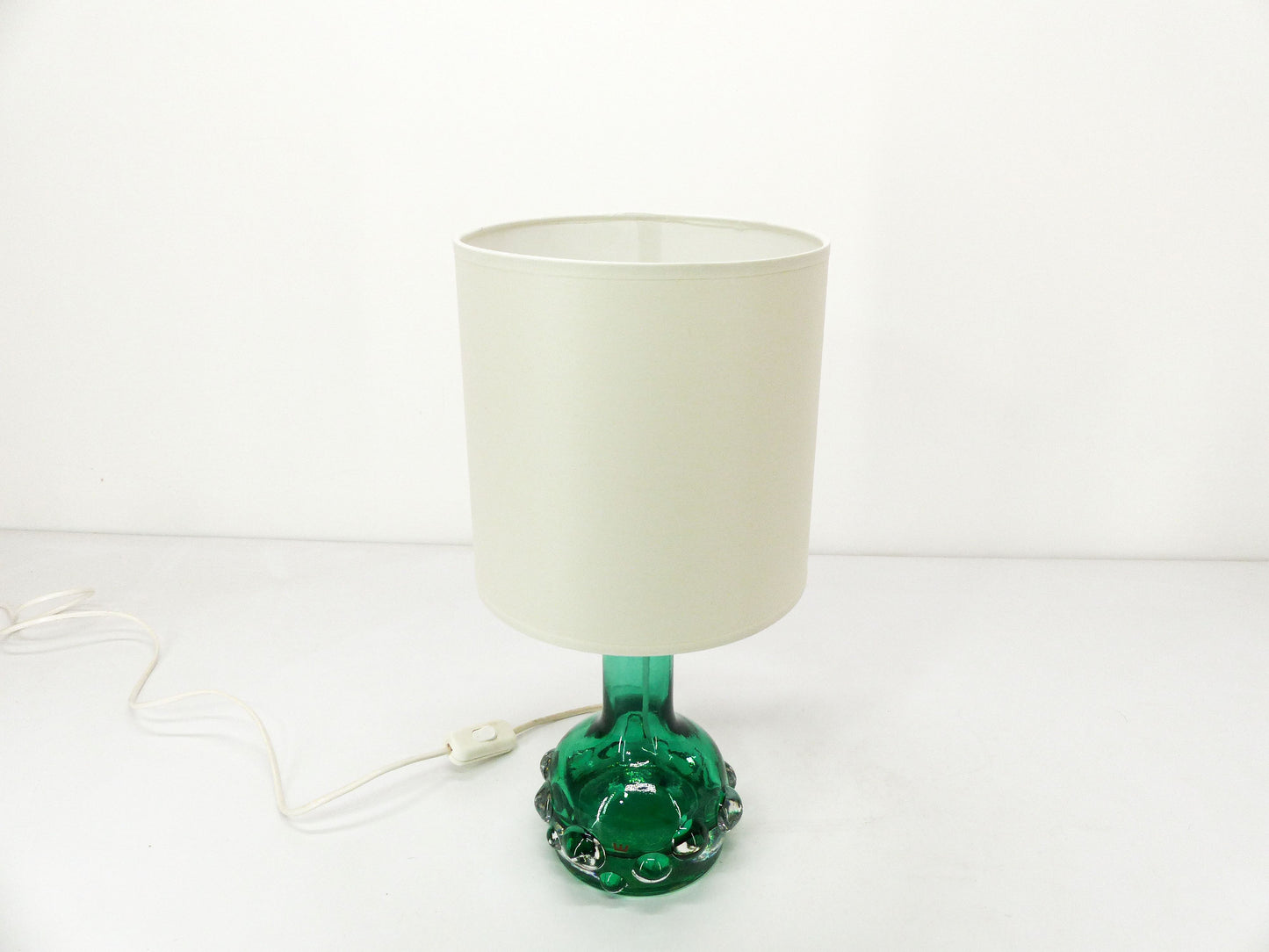 Lampe scandinave verte en verre Kosta Hans-Owe Sandeberg Suède 1960