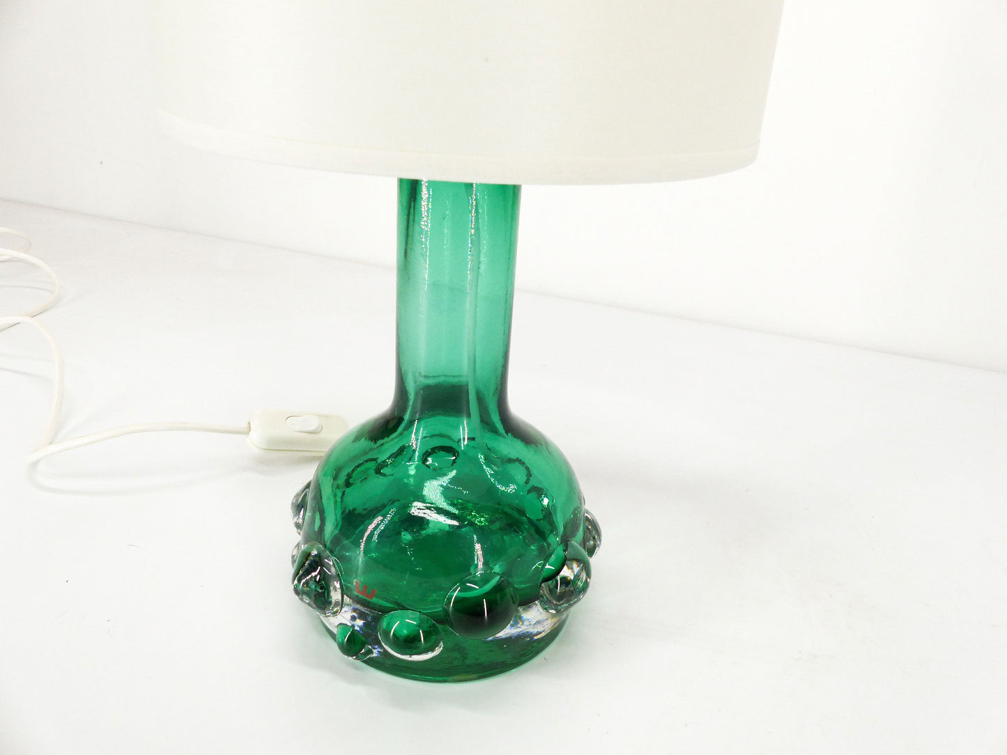 Lampe scandinave verte en verre Kosta Hans-Owe Sandeberg Suède 1960