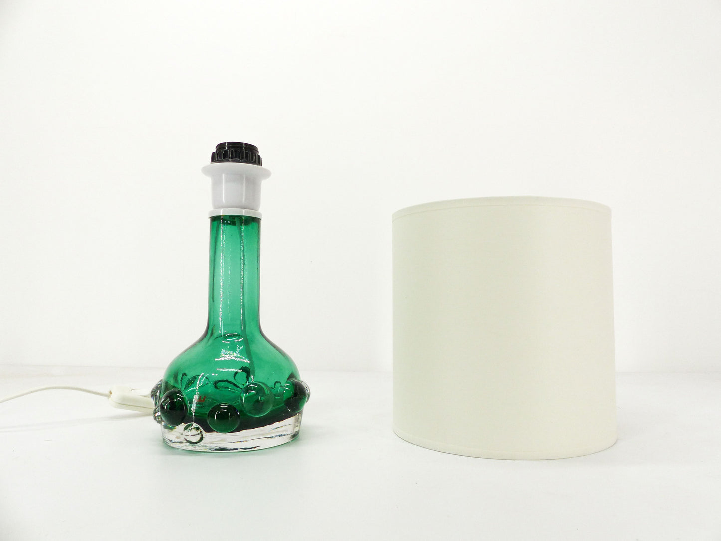 Lampe scandinave verte en verre Kosta Hans-Owe Sandeberg Suède 1960