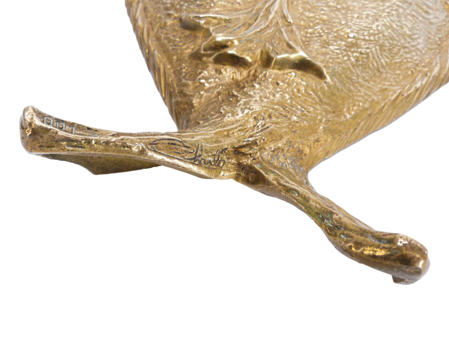 Sculpture murale poisson en bronze Chrystiane Charles pour Maison Charles 1970