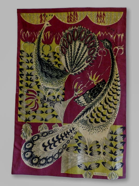 PEACOCK TAPESTRY MARC BAUMANN