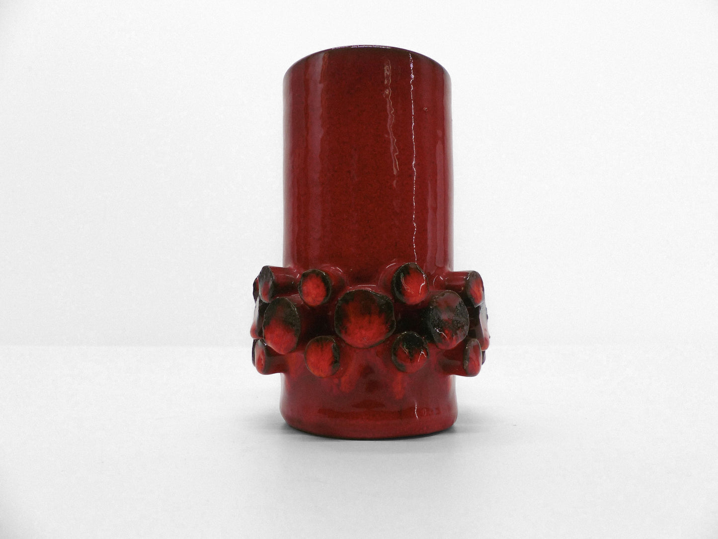 Vase Ceralux rouge Hans Welling - Ceramano 1960