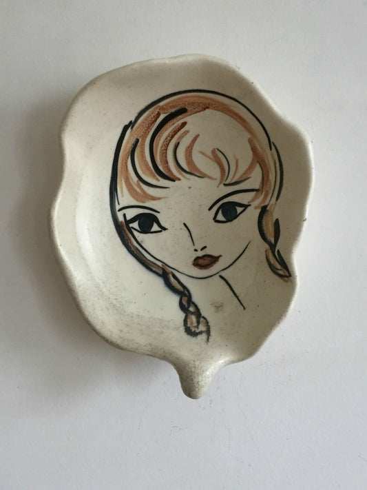 Vallauris Brigitte Bardot ceramic cup 1960