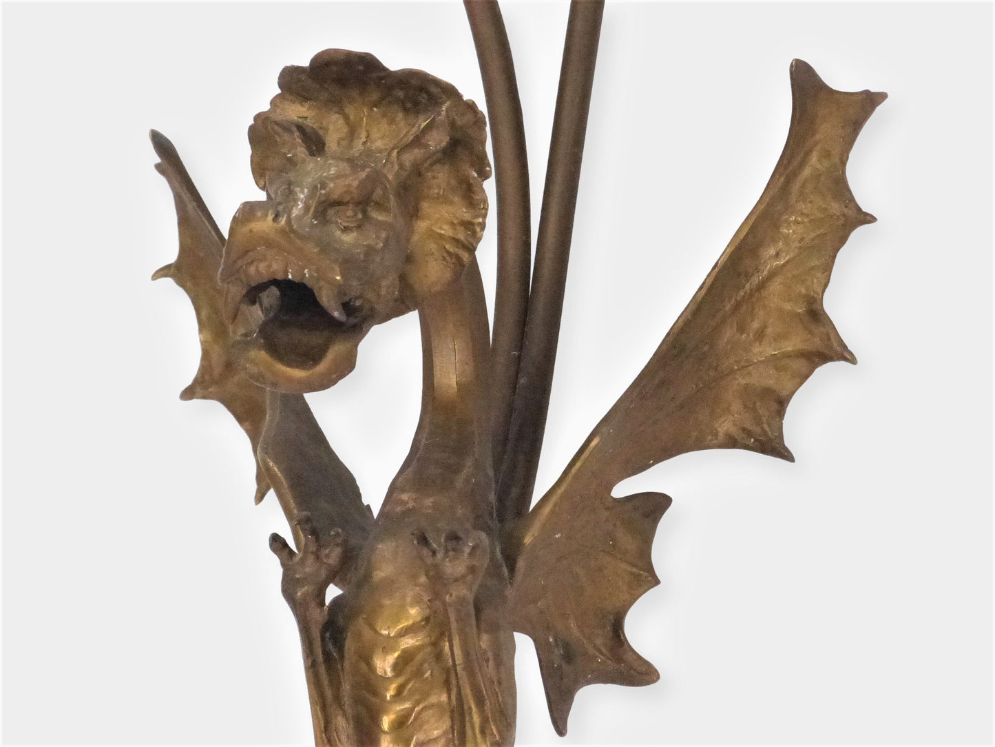 XXL DRAGON WALL LIGHT IN GOLDEN BRONZE 2 LIGHTS 1920