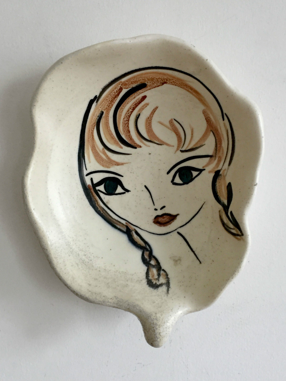 Vallauris Brigitte Bardot ceramic cup 1960