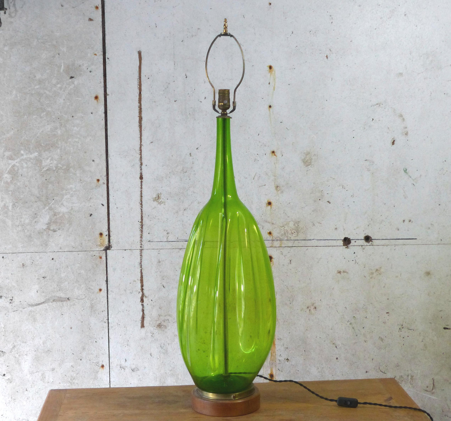 XXL Blenko lamp in blown glass