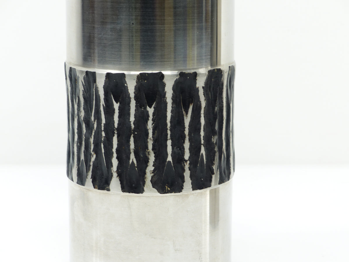 Set of two BMF brutalist metal vases – Germany, 1970s