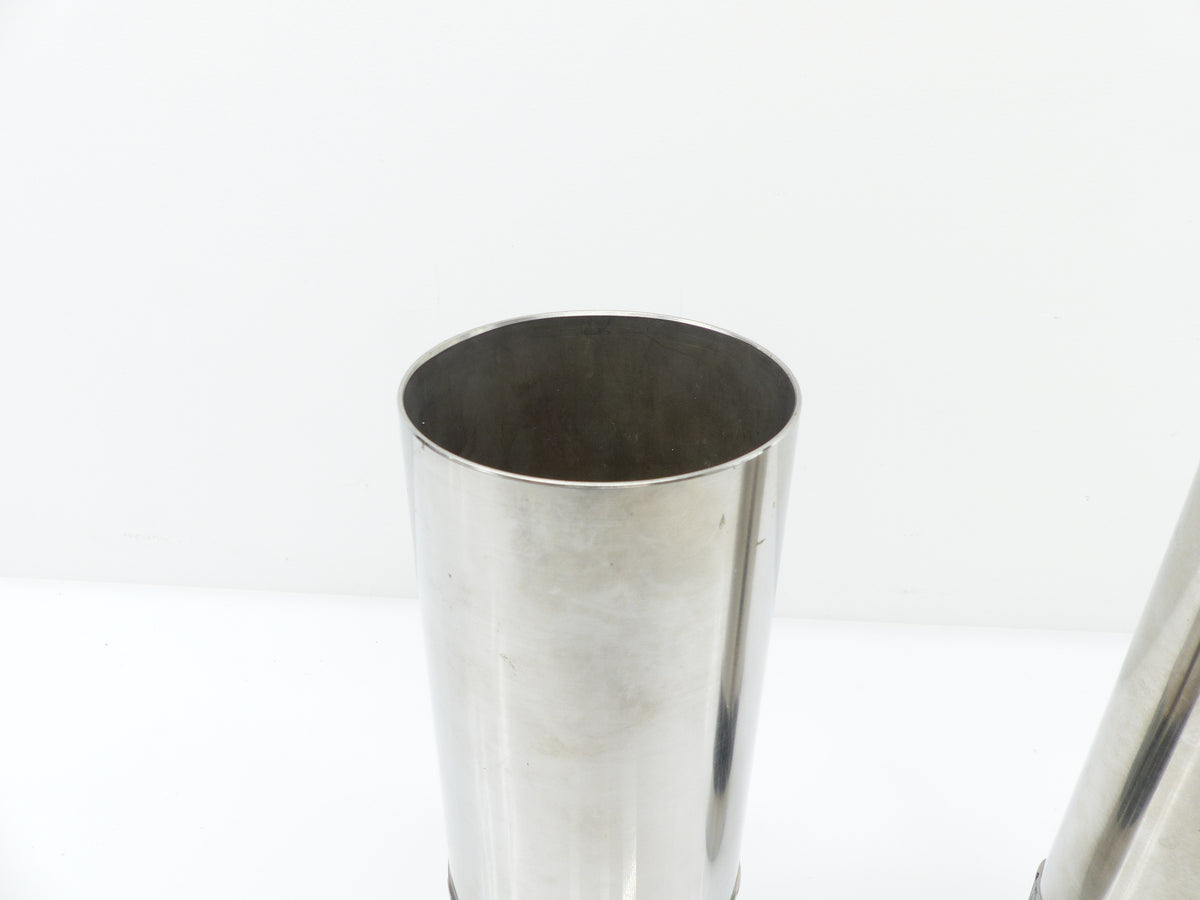 Set of two BMF brutalist metal vases – Germany, 1970s