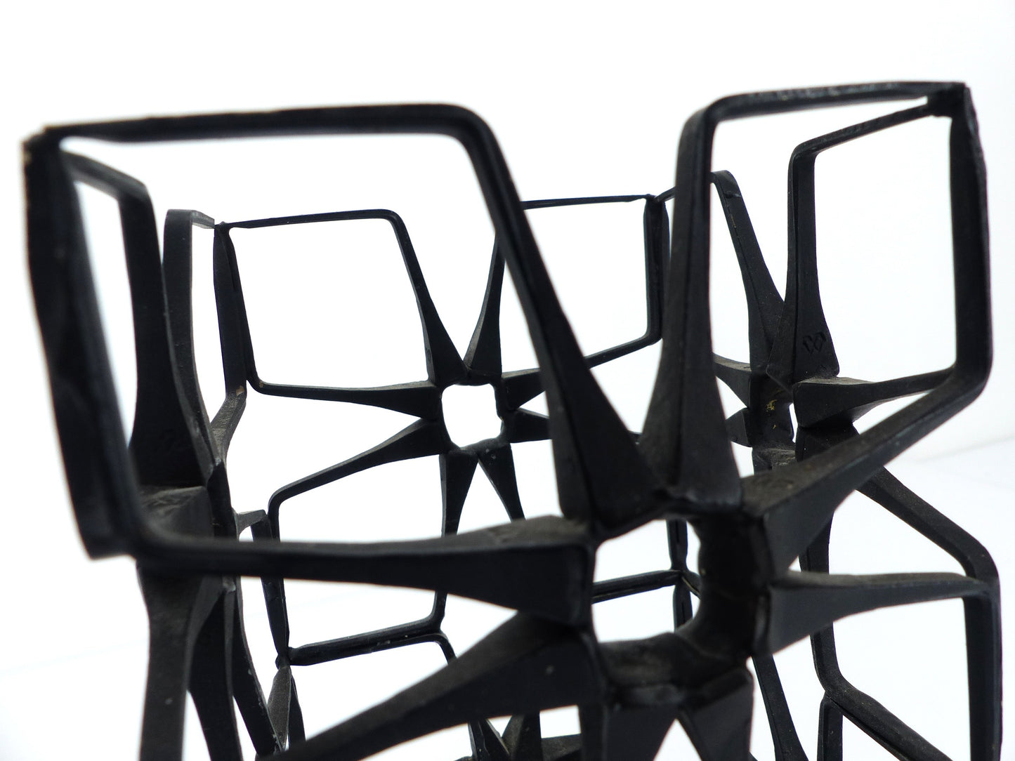 Bougeoir brutaliste en fer forgé, Bruce Weir, Écosse, circa 1960