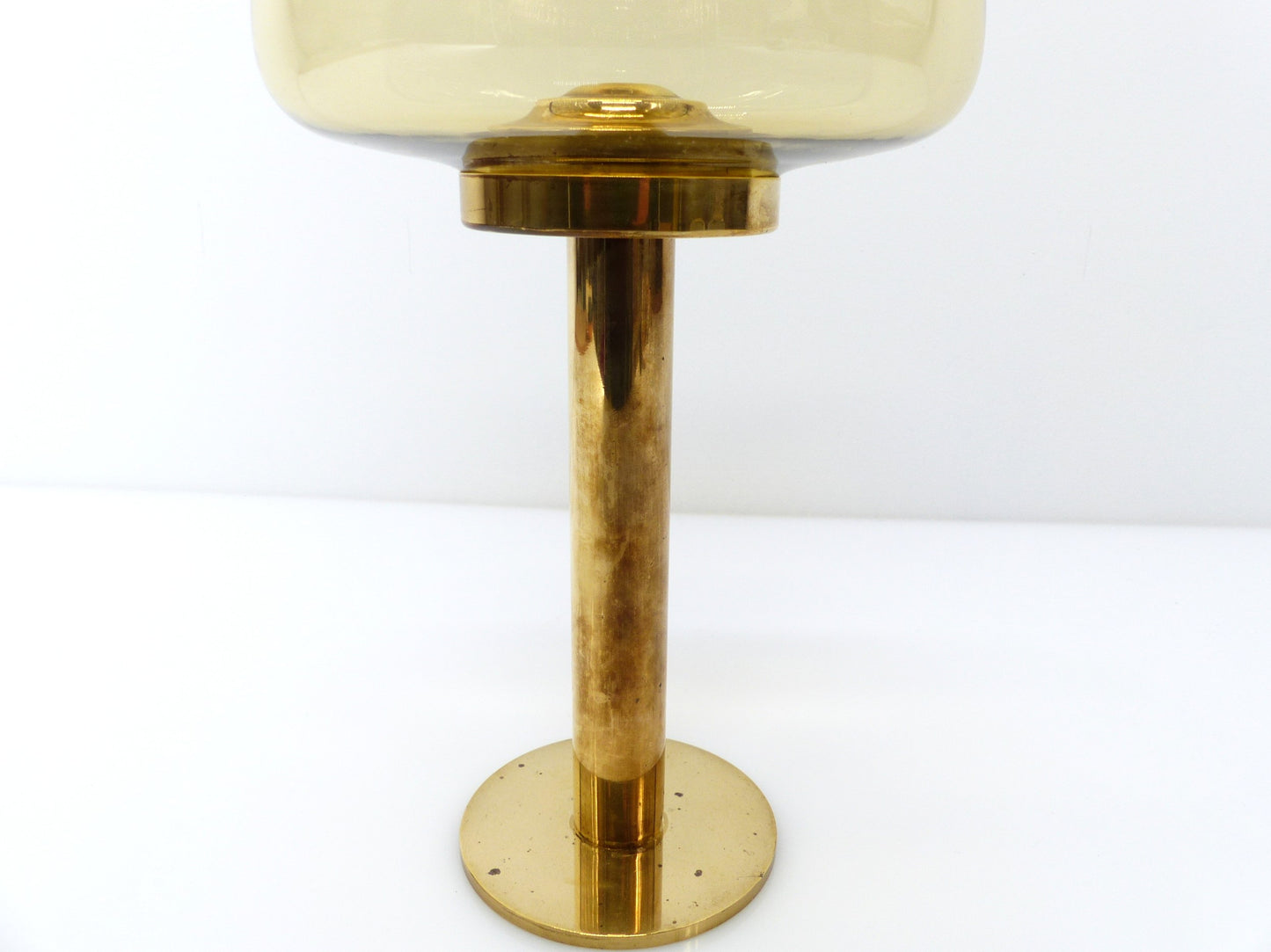 Bougeoir scandinave Hans-Agne Jakobsson Claudia jaune L10232 1960