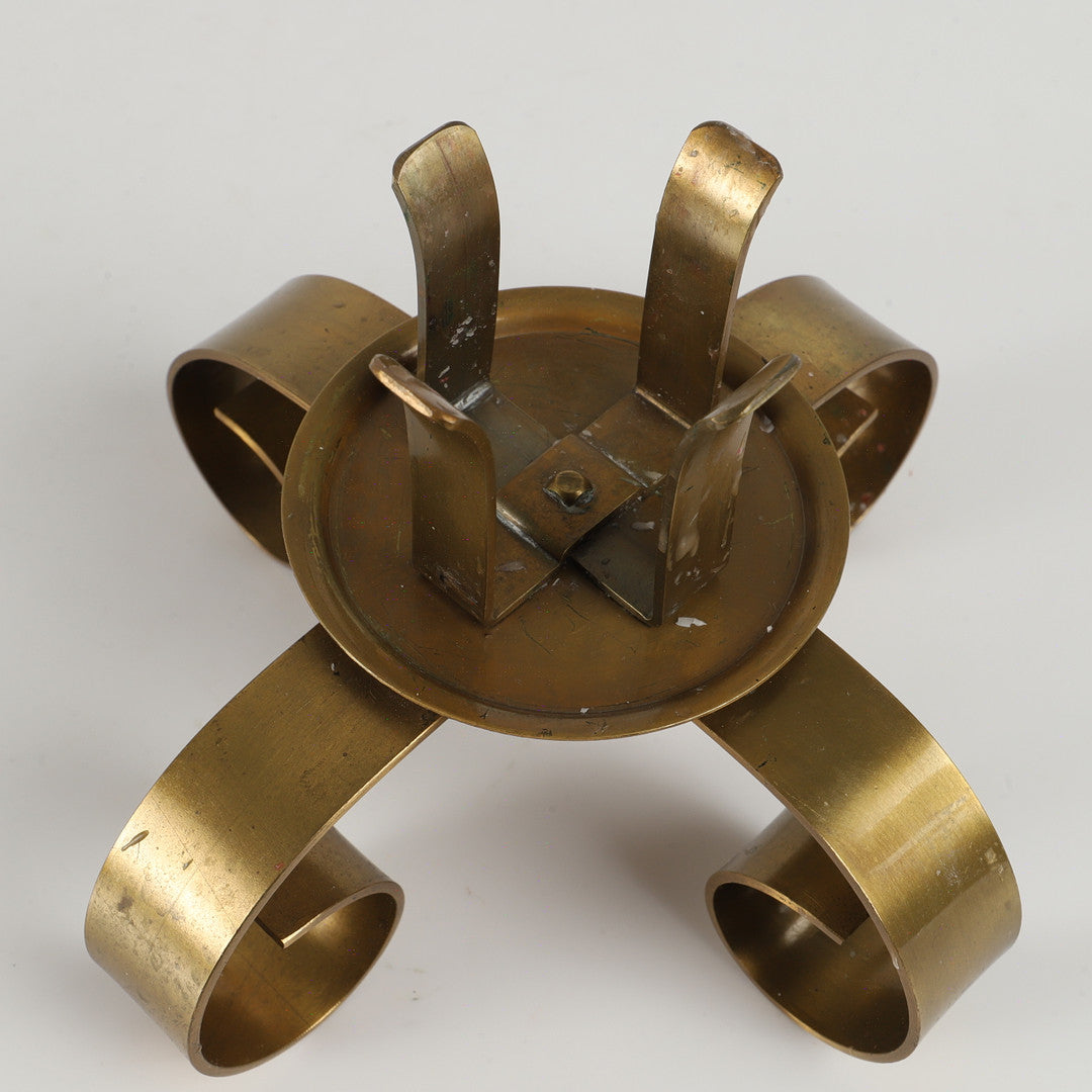 Ystad Metall brass candlestick – Sweden, 1960s