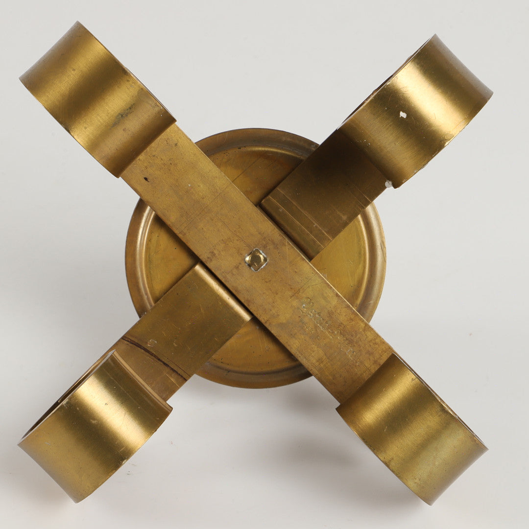 Ystad Metall brass candlestick – Sweden, 1960s
