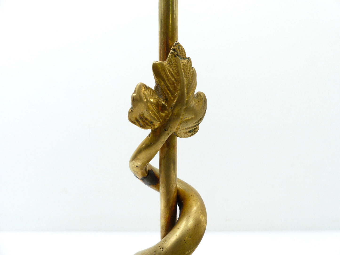 Large Patinated Brass Dolphin and Neptune Trident Doorstop – Europe, 20th Century