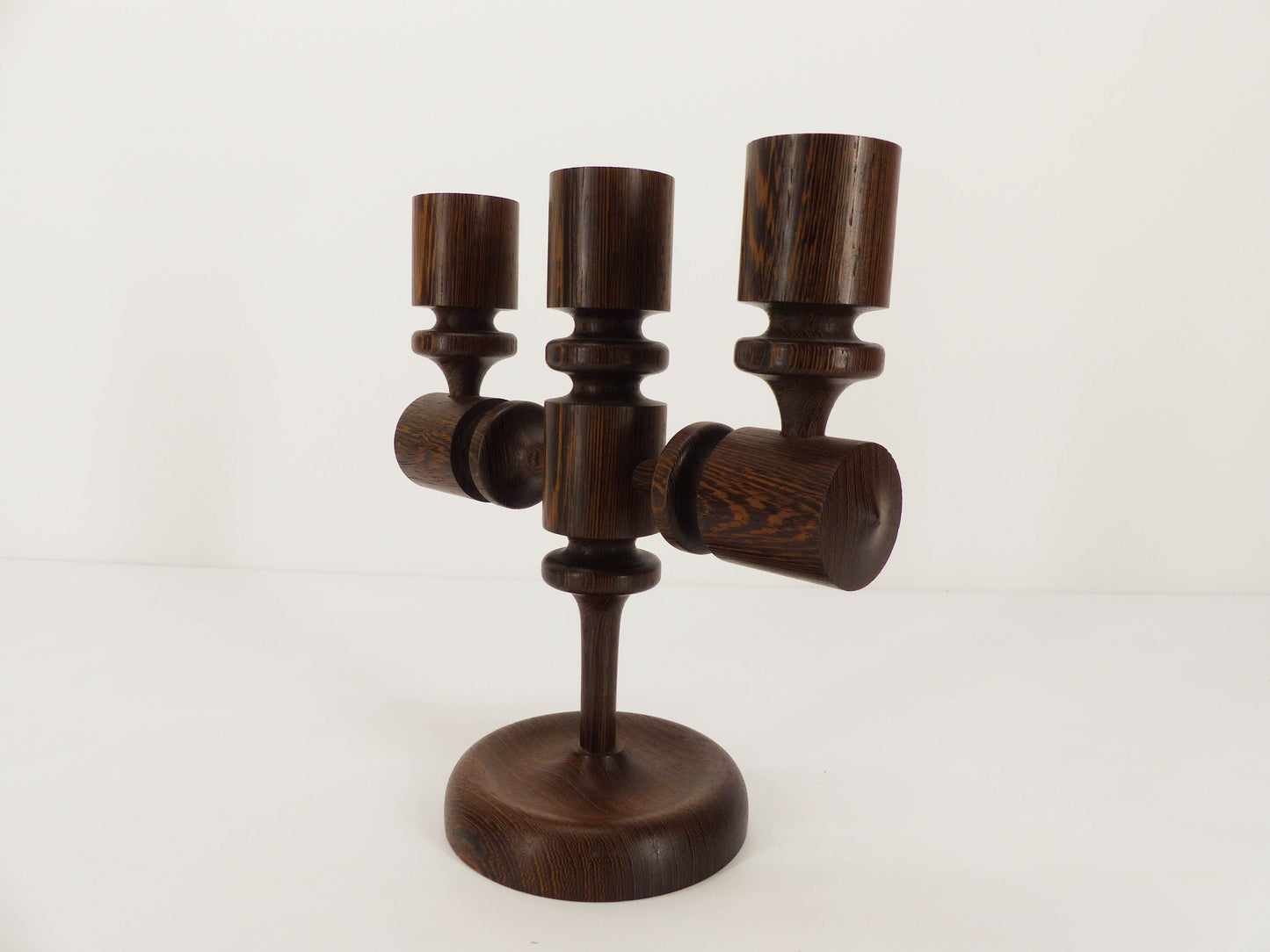 Brutalist candlestick 3 lights 1960