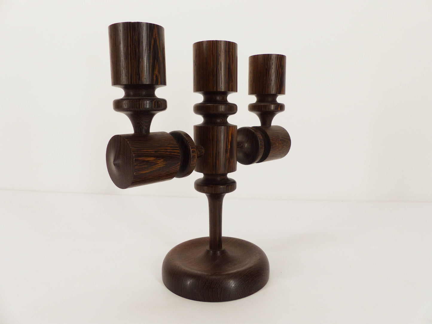 Brutalist candlestick 3 lights 1960