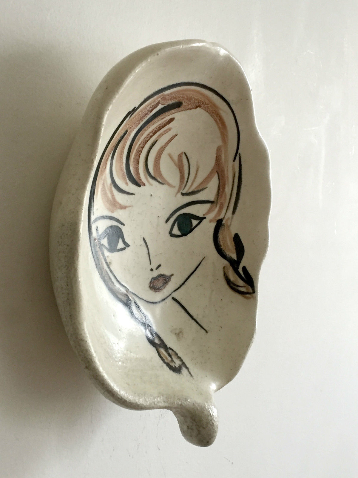 Vallauris Brigitte Bardot ceramic cup 1960