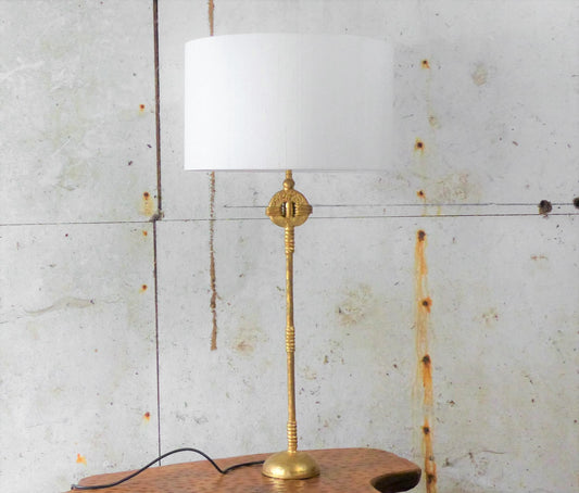 Large gilded bronze table lamp Pierre Casenove