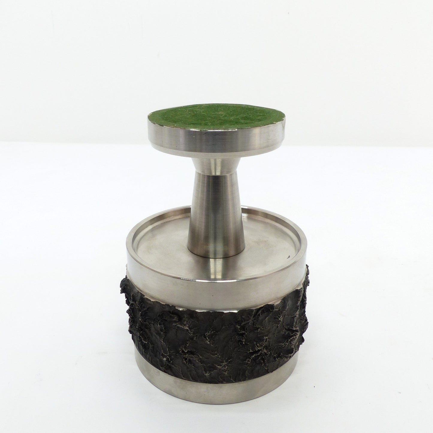 Coupe sur pied en acier inoxydable BMF – Design brutaliste, Allemagne 1970