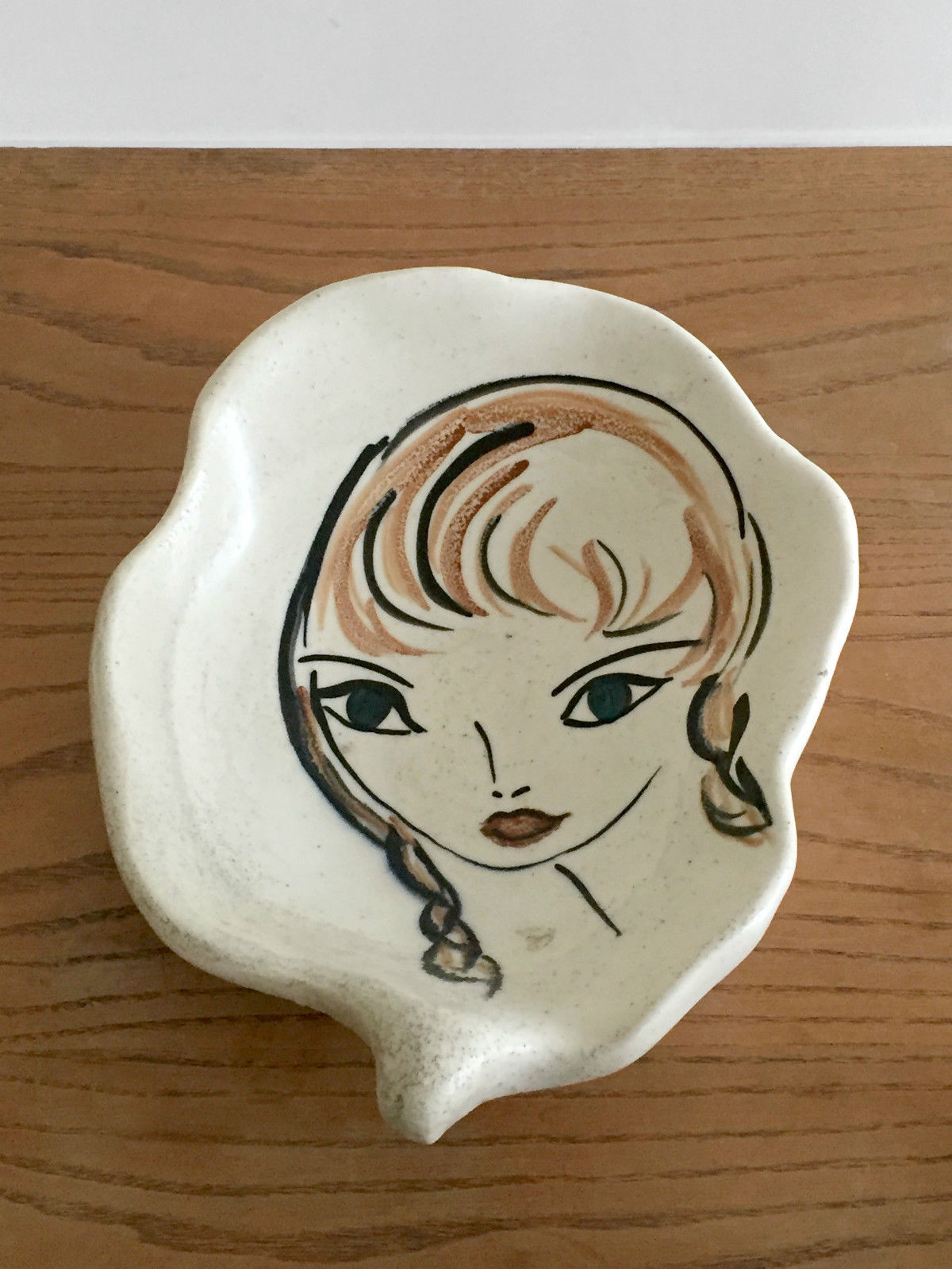 Vallauris Brigitte Bardot ceramic cup 1960