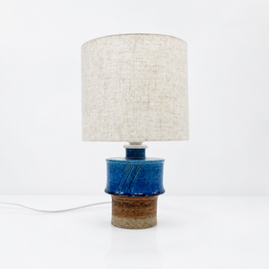 Blue Stoneware Table Lamp by Inger Persson for Rörstrand, Sweden, 1960s