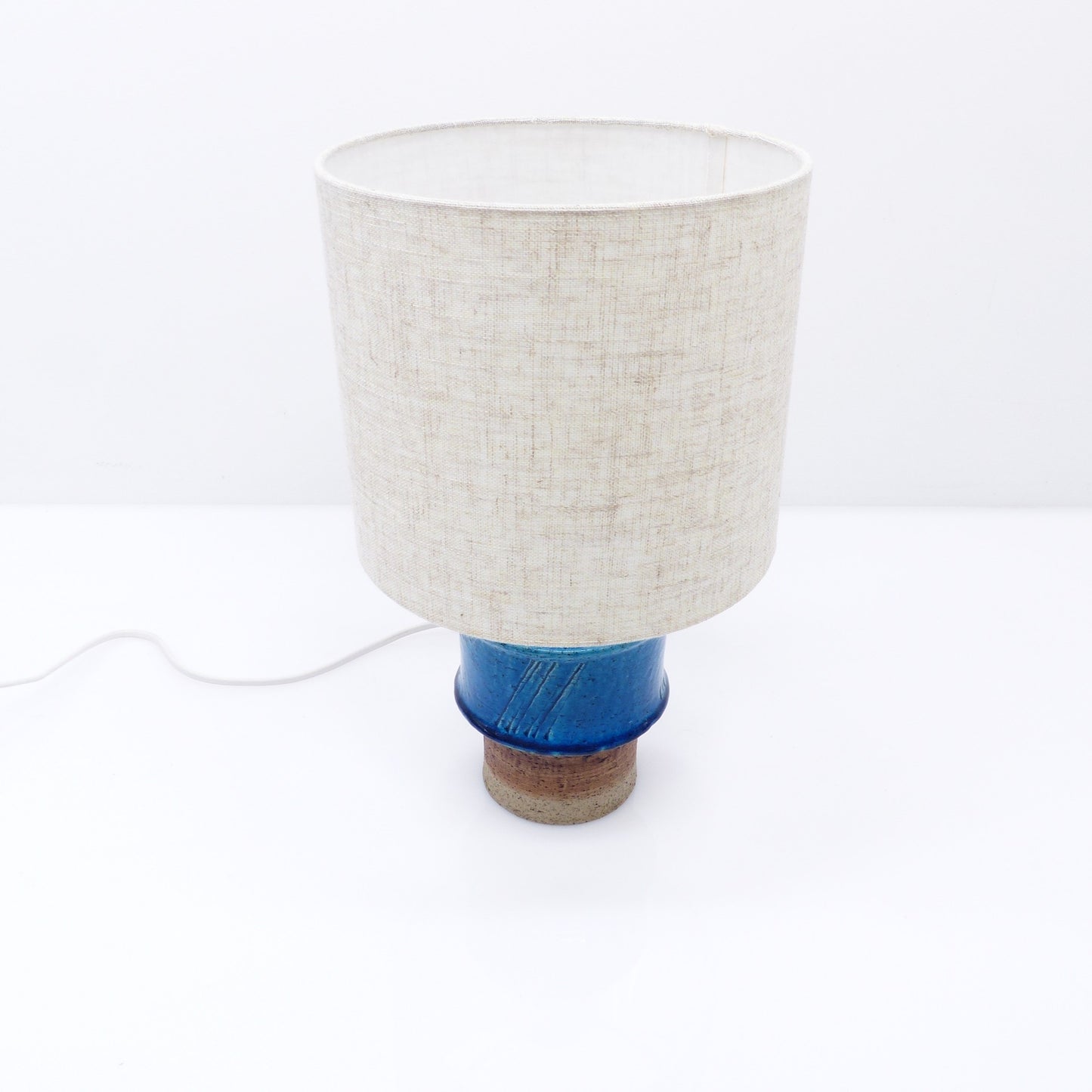 Blue Stoneware Table Lamp by Inger Persson for Rörstrand, Sweden, 1960s