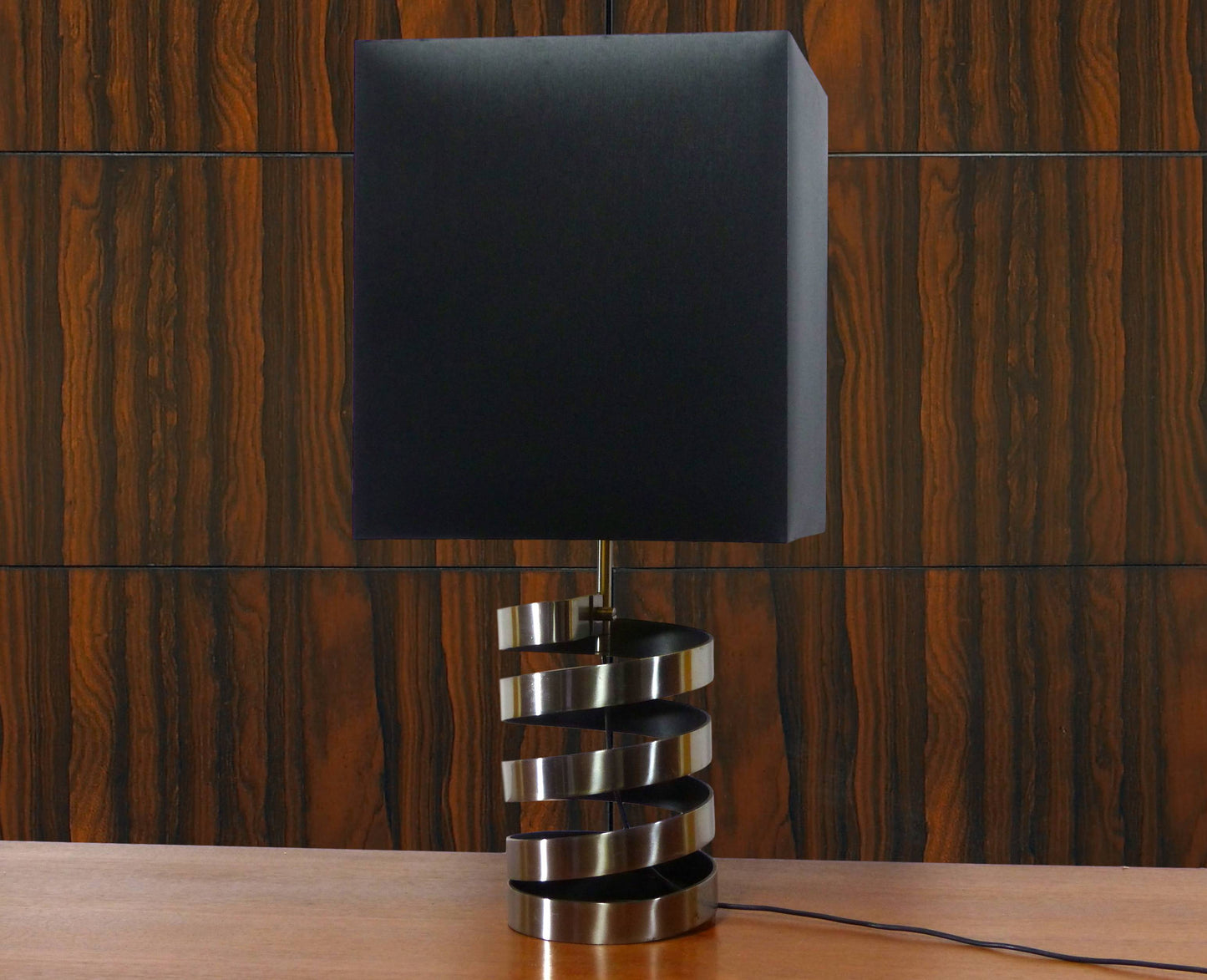 Spiral desk lamp by Jacques Charpentier 1972