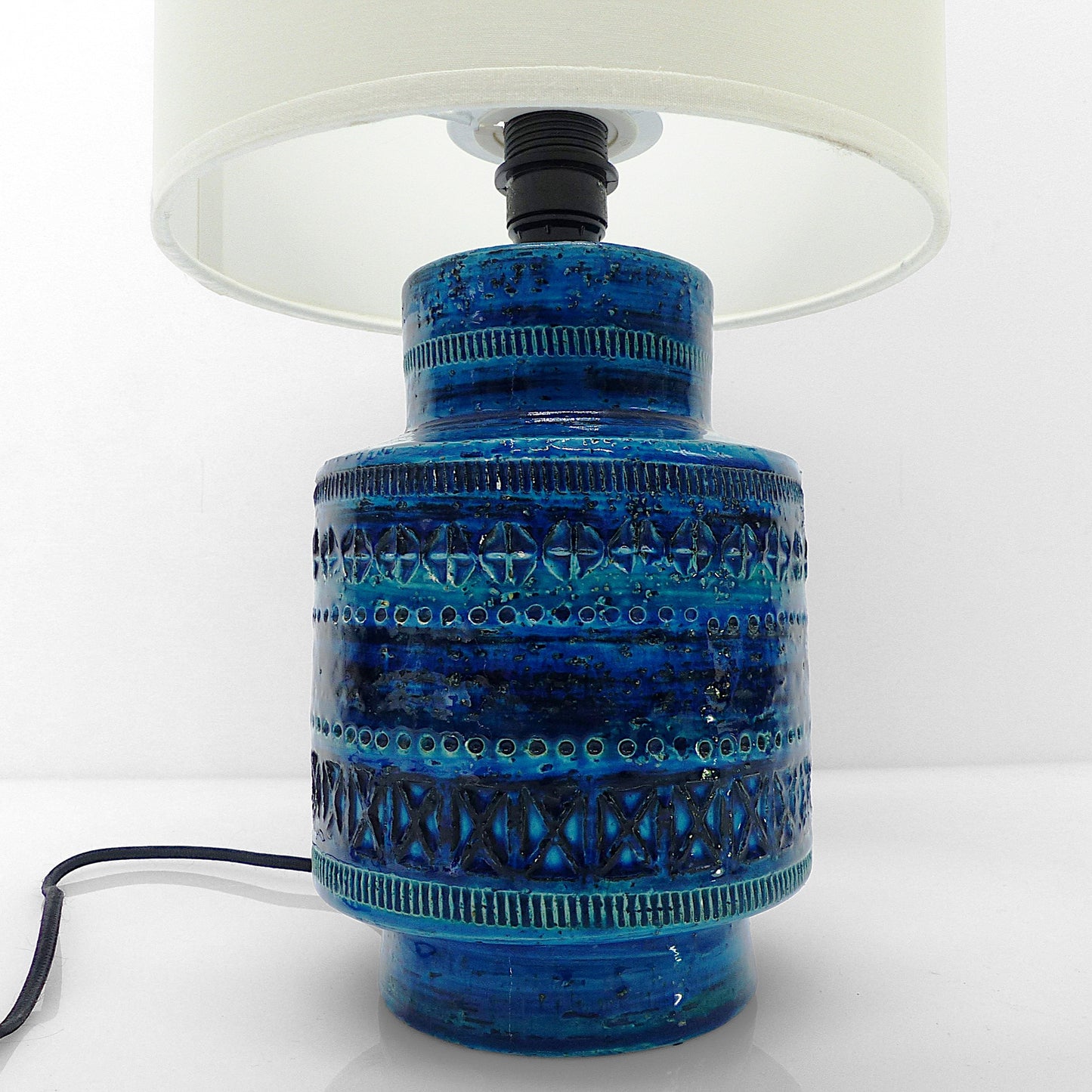Lampe Bitossi bleue Aldo Londi, Italie 1960