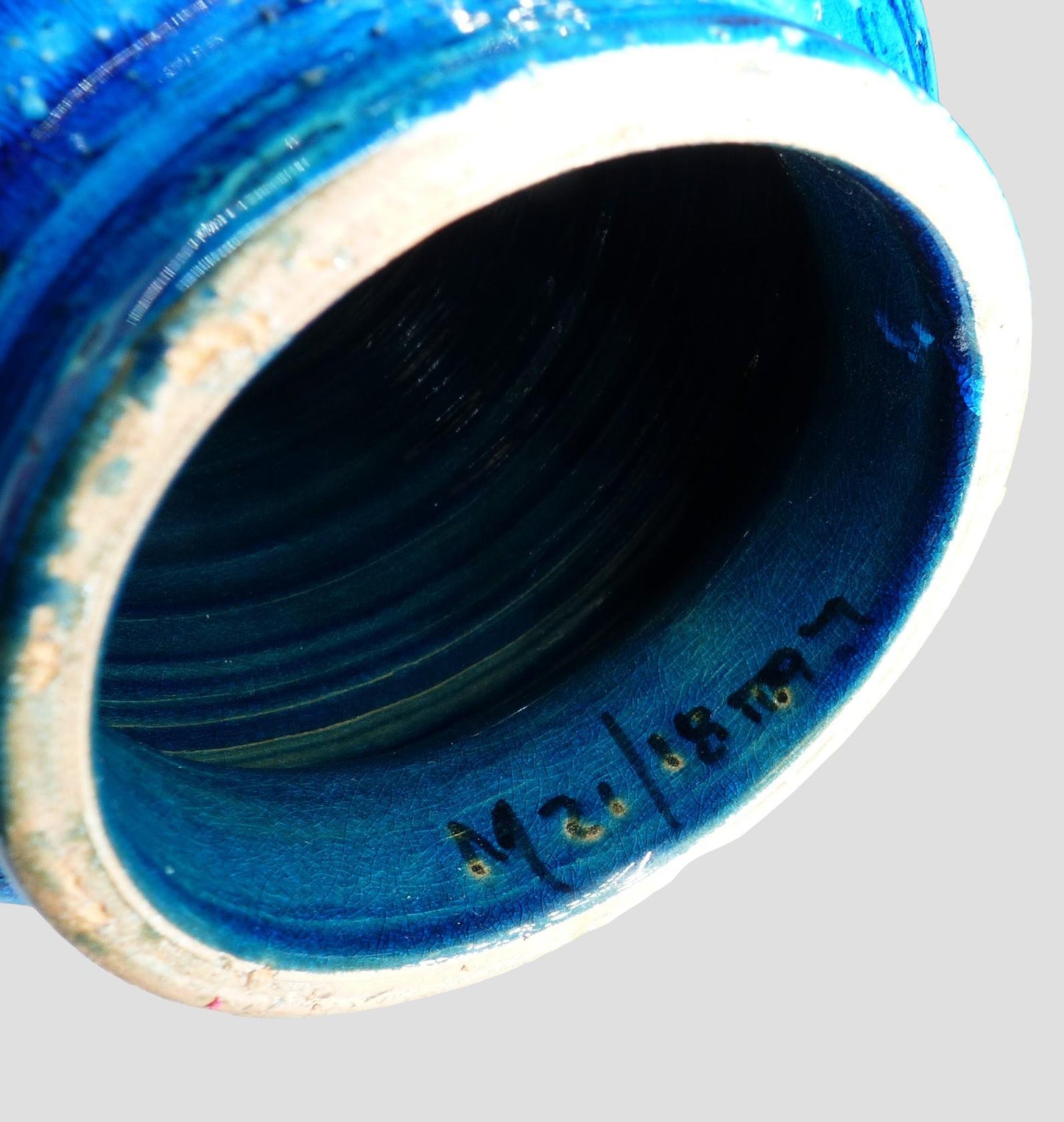 Lampe Bitossi bleue Aldo Londi, Italie 1960