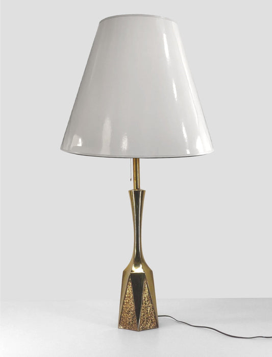 PIED DE LAMPE BRUTALISTE XXL AMÉRICAINE MAISON LAUREL 1960