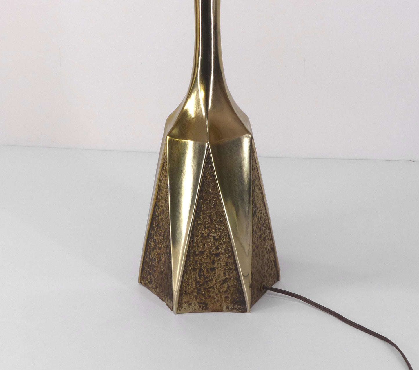 PIED DE LAMPE BRUTALISTE XXL AMÉRICAINE MAISON LAUREL 1960