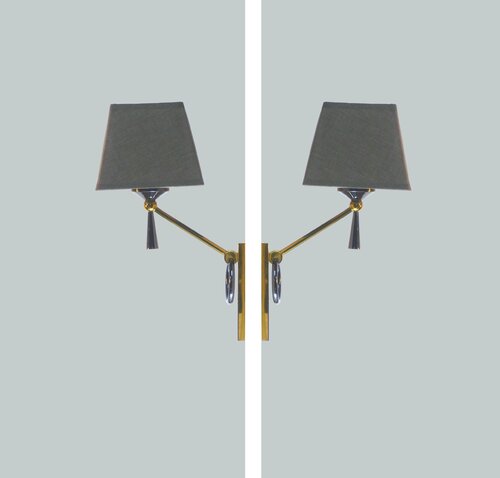 PAIR OF LUNEL WALL LIGHTS 1950