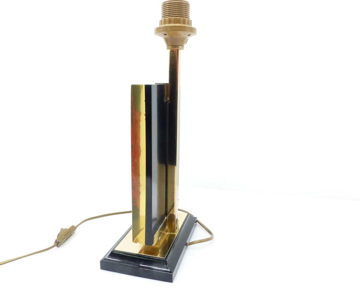 Maison Le Dauphin – “Caraïbes” Table Lamp with Red Gorgonian Inclusion – France, 1970s–80s