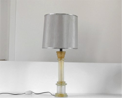 PIED DE LAMPE MURANO COLONNE 1960