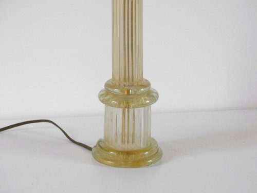 PIED DE LAMPE MURANO COLONNE 1960