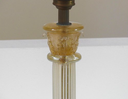 PIED DE LAMPE MURANO COLONNE 1960