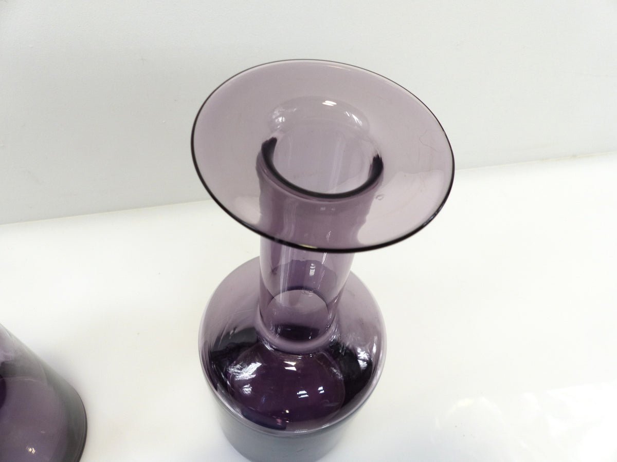 Set of three gulvvase vases by otto brauer for holmegaard – denmark, 1960s