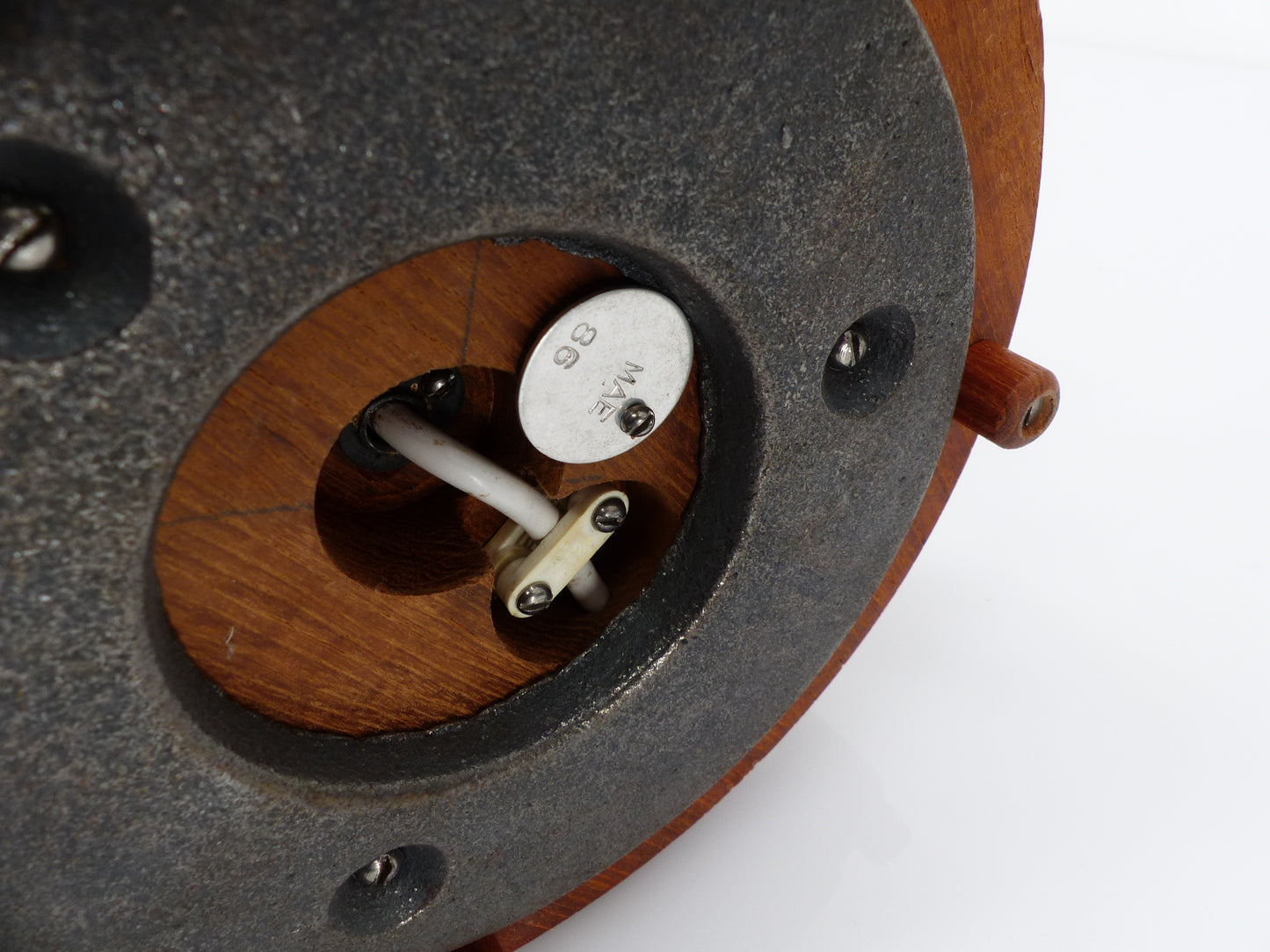 Pied de lampe de sol scandinave en teck, Möllers Armaturfabrik 1960