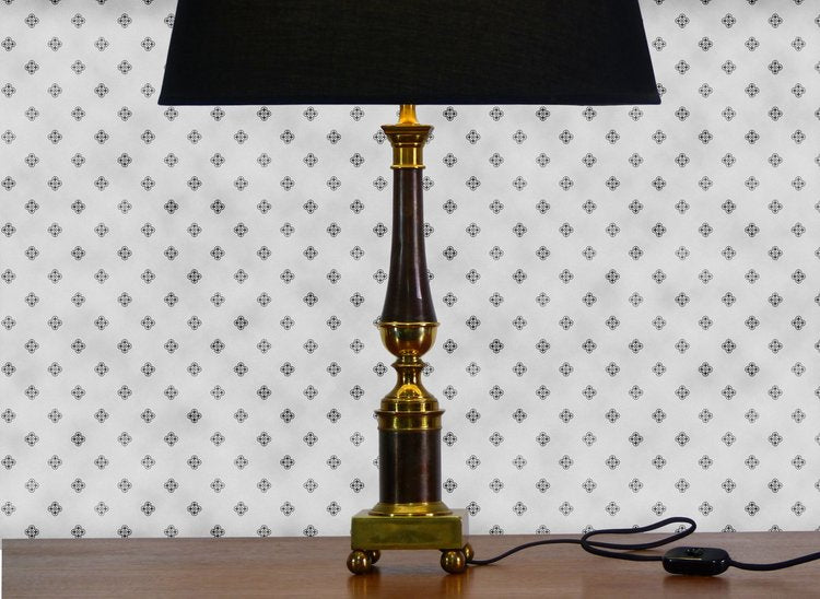 
Neoclassical Column Table Lamp by Gilbert Poillerat