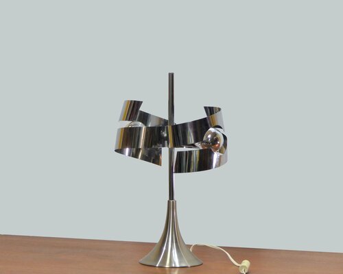 LAMPE SPACE AGE CHROMÉE 1970