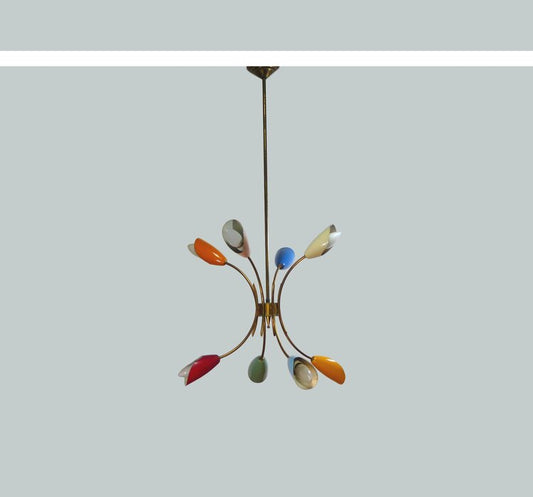  1950 Stilnovo-Style Chandelier