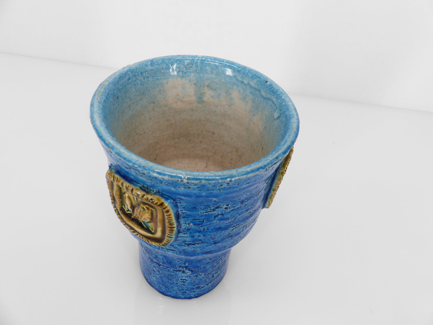 Vase mug en céramique Rimini Blu par Aldo Londi pour Bitossi Italie 1970