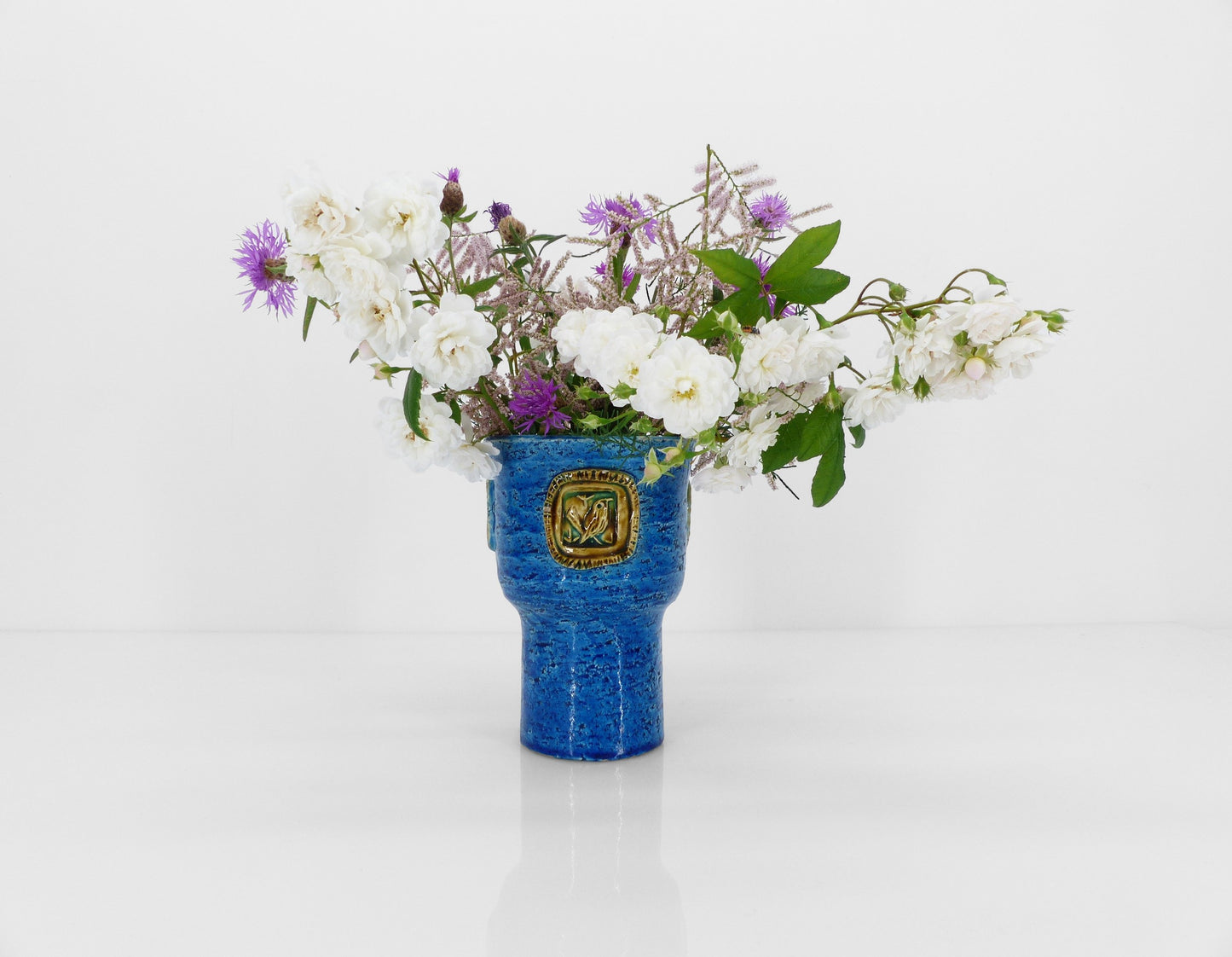 Vase mug en céramique Rimini Blu par Aldo Londi pour Bitossi Italie 1970