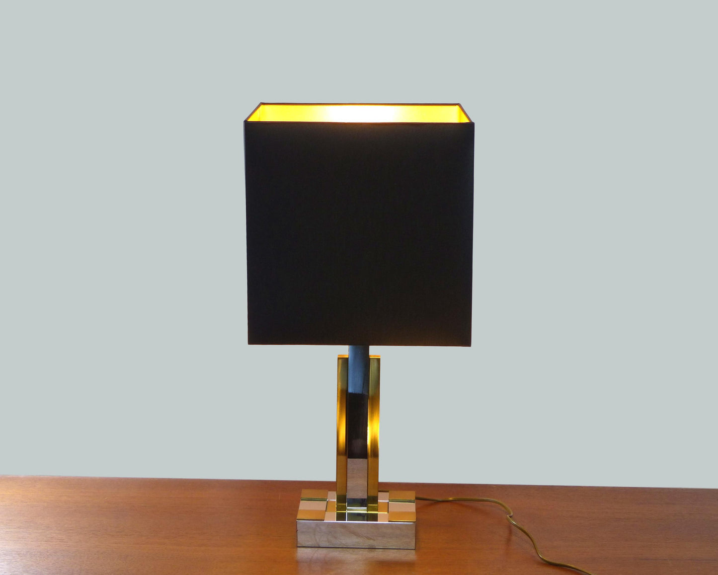 Vintage skyscraper desk lamp in Willy Rizzo style