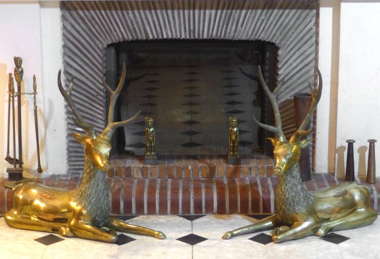 Brass Deer Couple